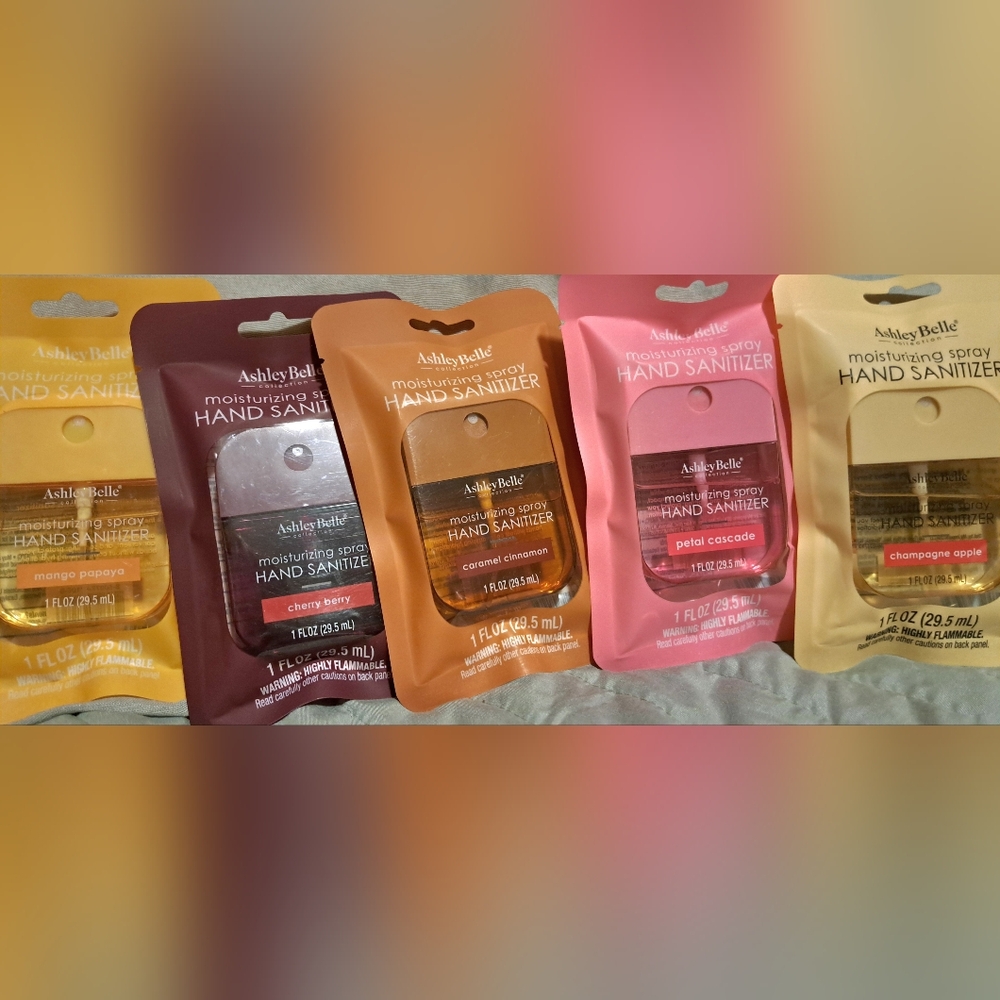 Ashley Belle set Of 5, Moisturizing Sanitizer Spray